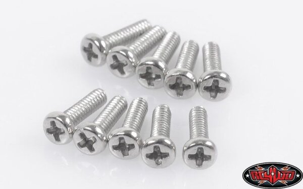 Phillips Head Machine Screws M1.6 X 6mm (10)