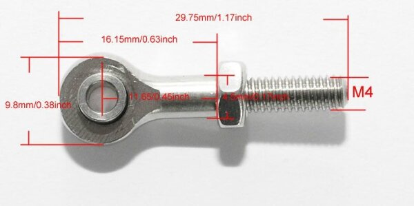 Steely M4 Rod End (Heim Joint) (10)