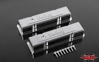 1/10 Holley® Chrome Valve Covers for Scale V8 Engine