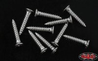 Flat Head Self Tapping Screws M1.4 X 8mm (Silver)
