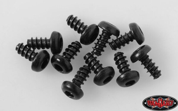 Button Head Self Tapping Screws M3 X 6mm (Black)