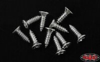 Flat Head Self Tapping Screw 1.6 X 6mm (Silver)