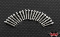 Miniature Scale Hex Bolts (M2.5 x 12mm) (Silber)