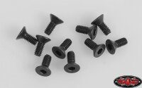 Steel Flat Head Socket Cap Screw M2 x 5mm (Black)