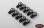 M3 Short Straight Aluminum Rod Ends (Black) (10)