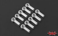 M3 Medium Straight Aluminum Rod Ends (Silver) (10)