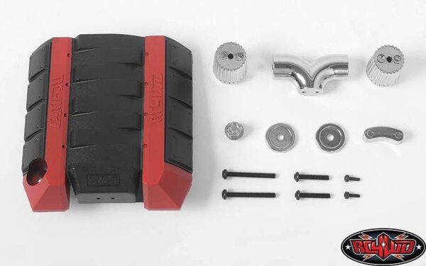 V8 Engine Cover with Metal Intake Set f R3 Transmisson