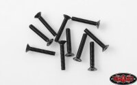 Steel Flat Head Socket Cap Screws M3 x 18mm (10)