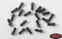 Miniature Scale Hex Bolts (M2 x 4mm) (Schwarz)