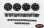 Narrow Stamped Stahl Felgen Pin Mount 6-Lug