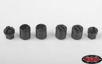 SLVR 1/18 Scale Warn Front and Rear Hubs
