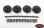 Narrow Stamped Steel Wheel Pin Mount 5-Lug for 1.55 Landies