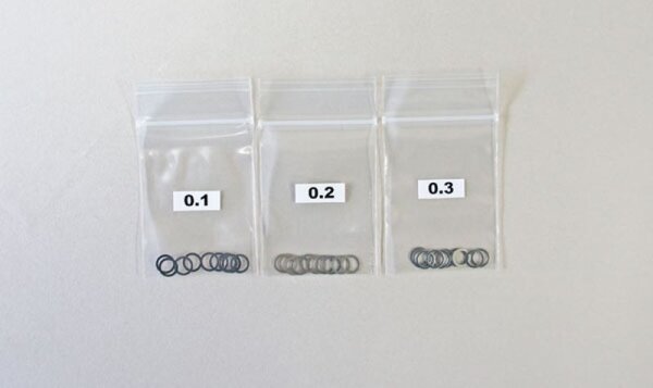 ZEHNTELSCHEIBEN SET 5x7 (0.1 / 0.2 / 0.3, 10Stk.)