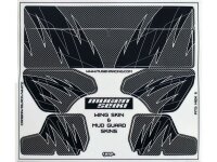 Schlammschutz/Heckflügel Dekor (carbon/schwarz)