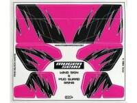 Schlammschutz/Heckflügel Dekor (pink/schwarz)