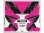 Schlammschutz/Heckflügel Dekor (pink/schwarz)