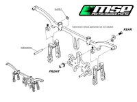 Karosseriehalter Heckbrücke MRX-6X Set (option)