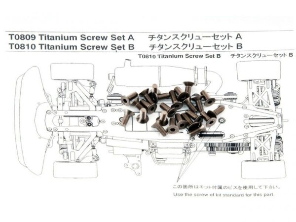Schraubenset Titan unten MTX-4