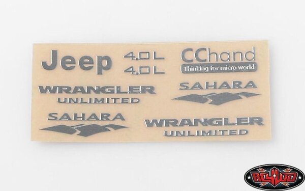 Metal Emblems for Axial SCX10 Jeep Wrangler
