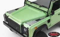 Metal Front Side Hood Diamond Plates for 1/18 Gelande D90