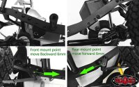 Leaf Spring Mount for TF2 LWB Chassis and Toyota LC70 Body