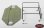 Bed Soft Top w/Cage for Mojave II Four Door (Green)