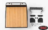 Wood Flatbed w/Mudflaps for Mojave II Four Door Body Set