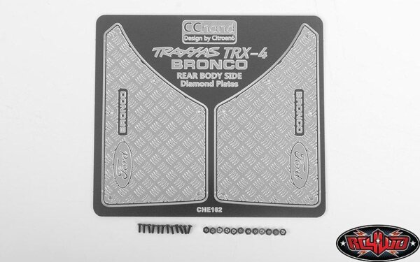 Rear Quarter Diamond Plates for Traxxas TRX-4 79Bronco