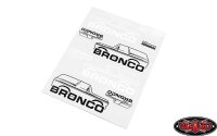 Body Decals for Traxxas TRX-4 79 Bronco Ranger XLT