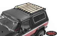 Dachträger mit Holzplatten für Traxxas Bronco Schwarz