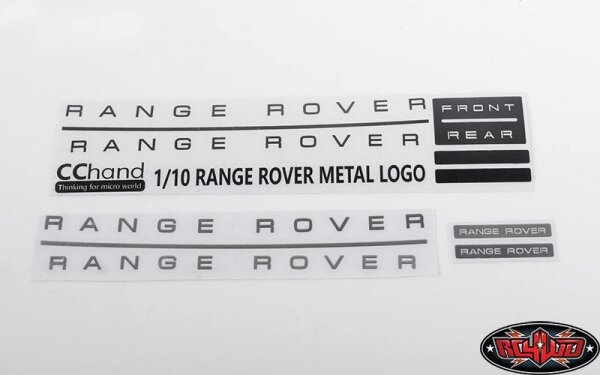 Metal Emblem Set for JS Scale 1/10 Range Rover Classic Body