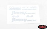 Metal Emblems for MST 1/10 CMX w/ Jimny J3 Body (White)
