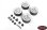 Burato 2.2 Beadlock Wheels w/ Center Caps (Silver)