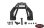 Bed Mounted Spare Wheel and Tire Holder for Gelande II