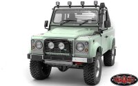 Steel Push Bar Front Bumper W/ Clear Flood Lights