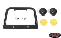 Steel Push Bar Front Bumper W/ Yellow Flood Lights