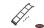 Rear Ladder for MST 4WD Off-Road Car Kit W/ J4 Jimny Body