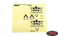 Overlanding Decal Sheet for MST 4WD Off-Road Car Kit