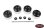 Rad 1.9 Aluminum Internal Beadlock Wheels (Black)