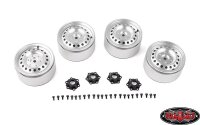 Rad 1.9 Aluminum Internal Beadlock Wheels (Silver)