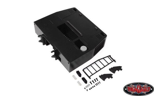 Heckkabine mit Batteriebox schwarz