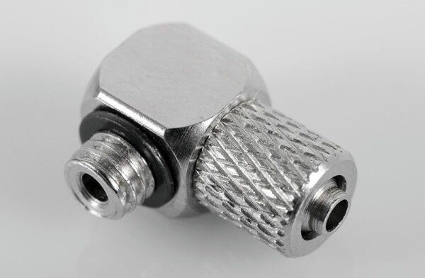 Hydraulic Connector M5 x 4mm Tube (90deg)