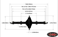 SLVR Yota II Ultimate Scale Cast Axle (Center Rear)