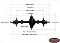 Yota II Ultimate Scale Cast Axle (Center Front)