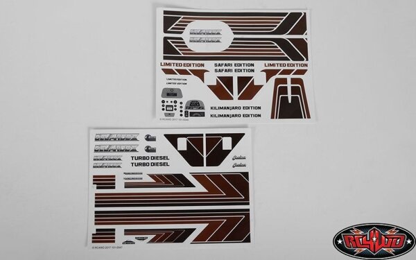 Complete Graphic Decal Set for Cruiser Body