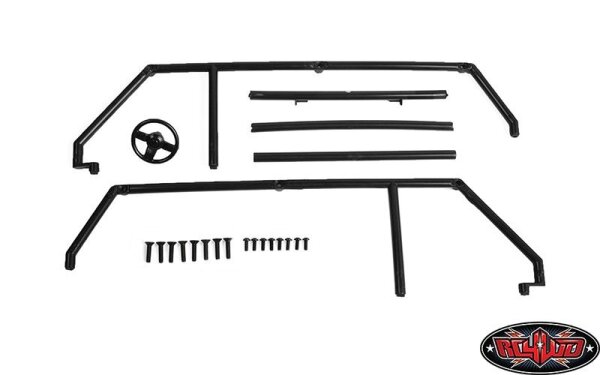 Roll Cage and Steering Wheel for 1/10th Black Rock
