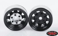 SLVR Stamped Steel Single 1.55 Stock Black Beadlock Wheel