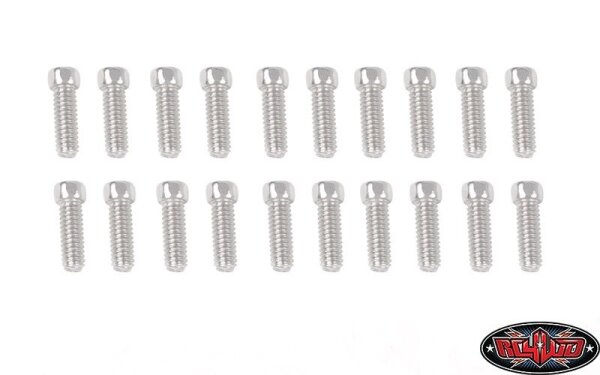 Sechskantschrauben M2x6mm silber