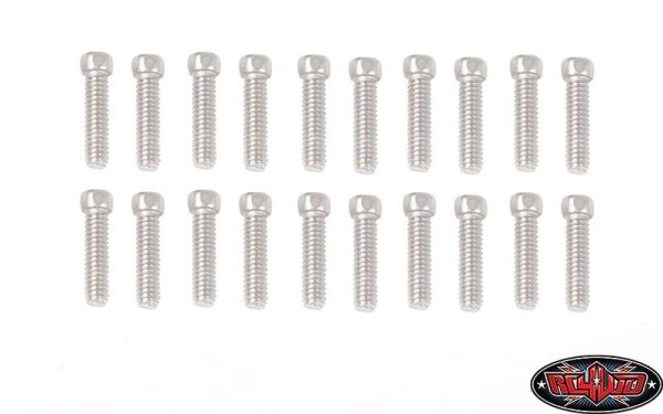 Sechskantschrauben M2x8mm schwarz