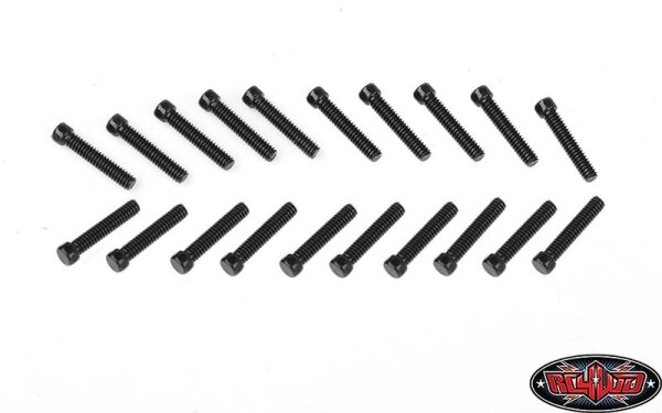 Sechskantschrauben M2x10mm schwarz